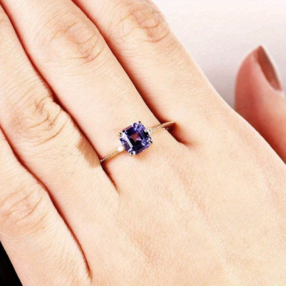 Copper Ring with Zirconia for Daily & Wedding Wear